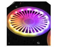 MODECOM MC-CF18 RGB Silent Fan Czarna Podstawka Chłodząca - 665549 - zdjęcie 3